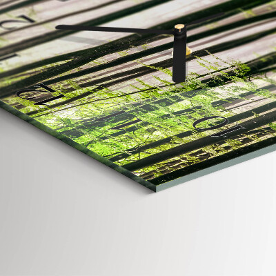 Square kitchen clock Forest