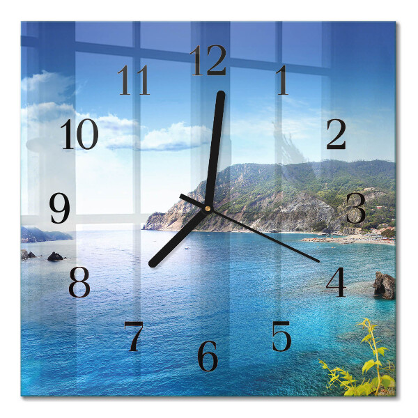 Square wall clock Bay