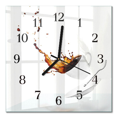 Glass wall clock square Mug
