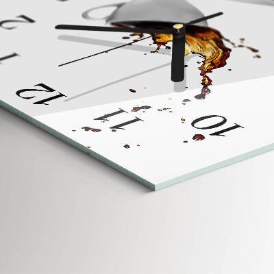 Glass wall clock square Mug