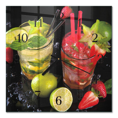 Square wall clock Cocktail