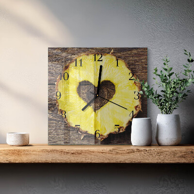 Square kitchen clock Pineapple