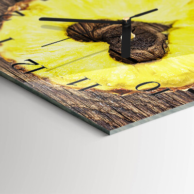 Square kitchen clock Pineapple