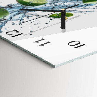 Square wall clock Mint