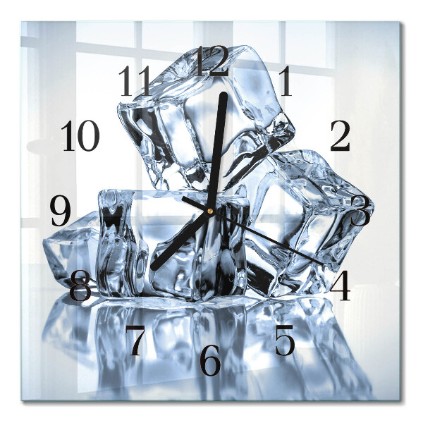 Square wall clock Ice