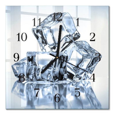 Square wall clock Ice