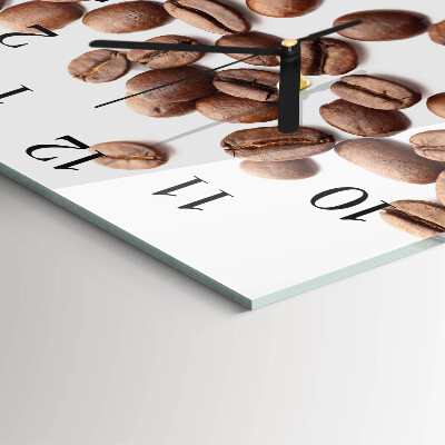 Square wall clock Coffee beans