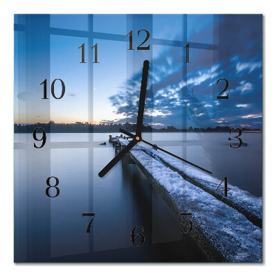 Square kitchen clock Landscape