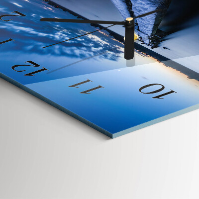 Square kitchen clock Landscape