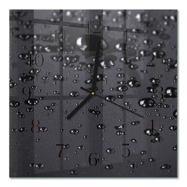 Square wall clock Drops