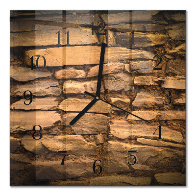 Square kitchen clock Stones