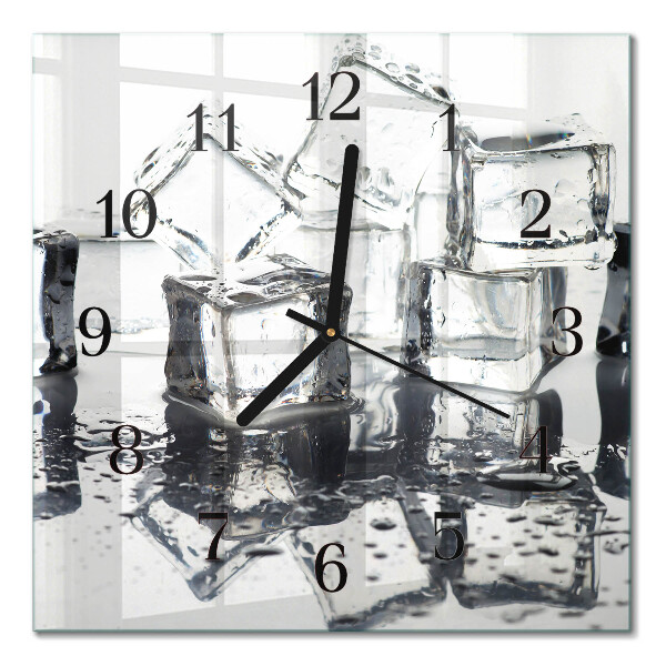 Square wall clock Ice