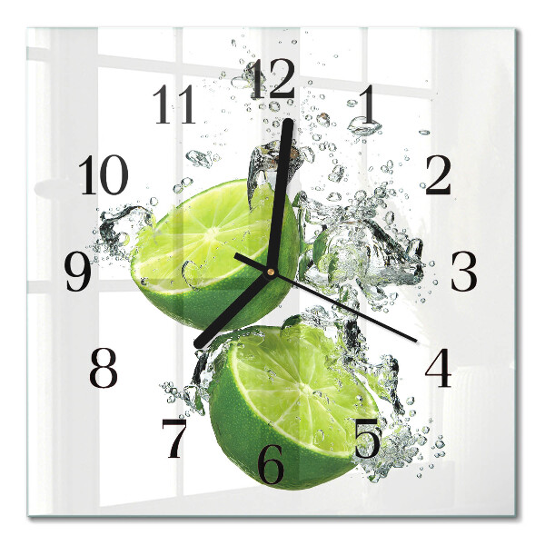 Square wall clock Calcium carbonate