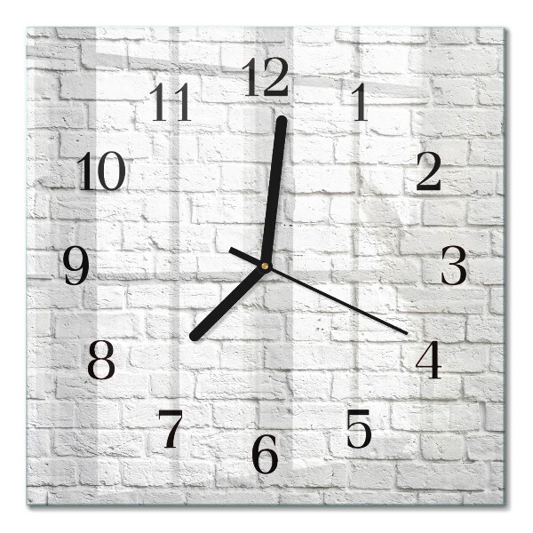 Square kitchen clock Brick