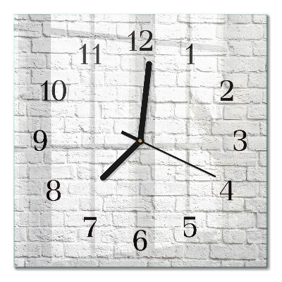 Square kitchen clock Brick