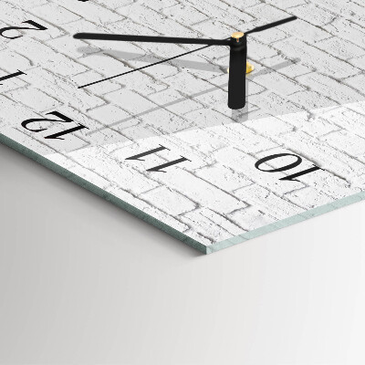 Square kitchen clock Brick
