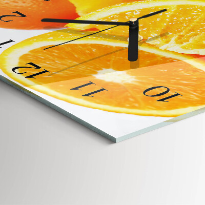 Square kitchen clock Oranges