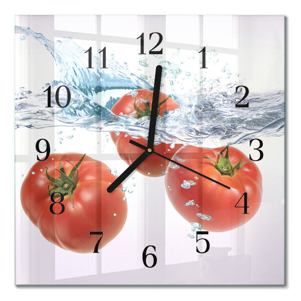 Square wall clock Tomatoes
