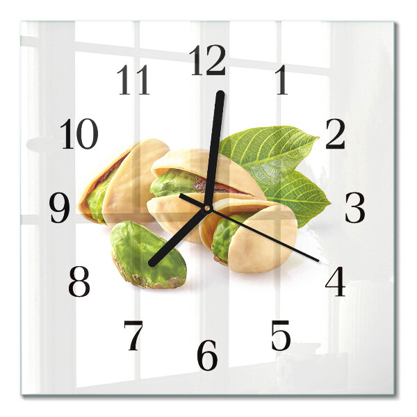 Glass clock square Nuts
