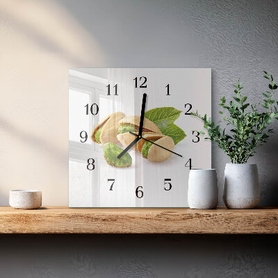 Glass clock square Nuts