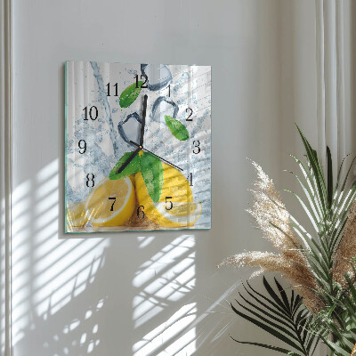 Square wall clock Citrus