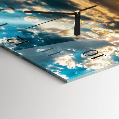 Square kitchen clock Sky