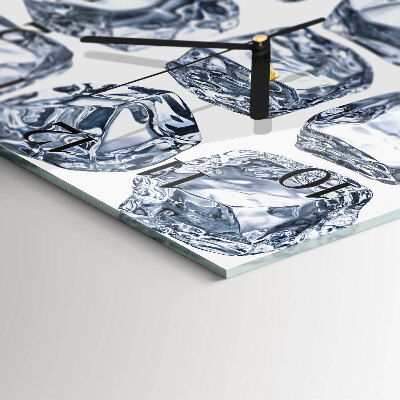 Square kitchen clock Ice