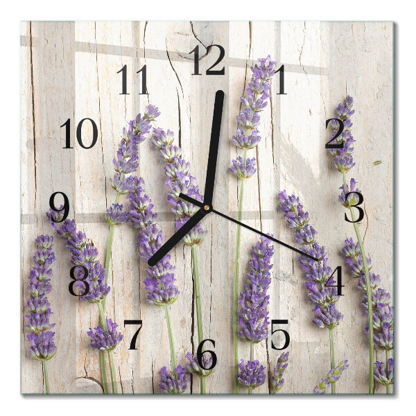 Square kitchen clock Lavender
