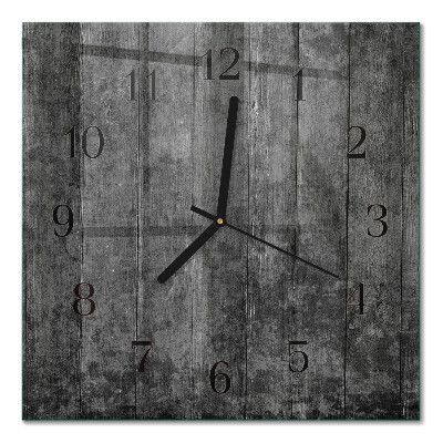 Square wall clock Wood