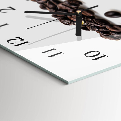 Square kitchen clock Coffee beans
