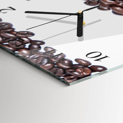 Square wall clock Coffee beans