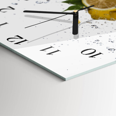 Square kitchen clock Lemons