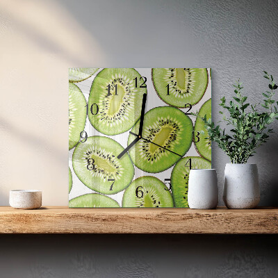 Square kitchen clock Kiwi