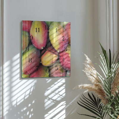 Square kitchen clock Fruit