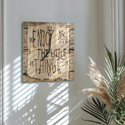 Square wall clock Enjoy your meal
