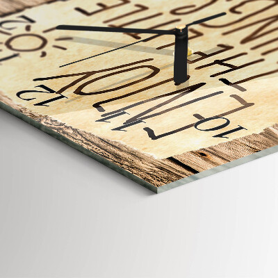 Square wall clock Enjoy your meal