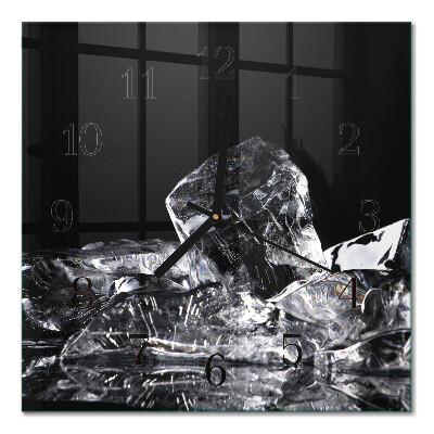 Square kitchen clock Ice cubes