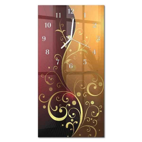 Modern vertical wall clock Abstraction