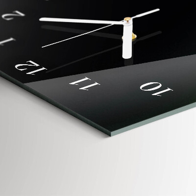 Glass wall clock vertical Abstraction