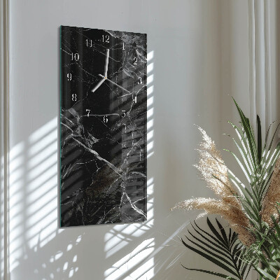 Vertical rectangular wall clock Graphite
