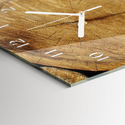 Modern vertical wall clock Wood