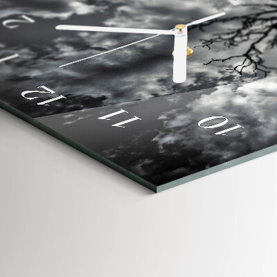 Vertical rectangular wall clock Tree
