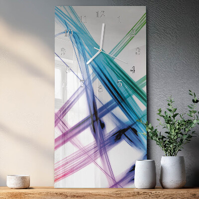 Modern vertical wall clock Abstraction