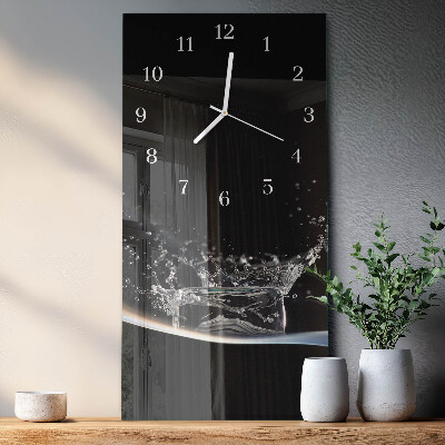 Modern vertical wall clock Water