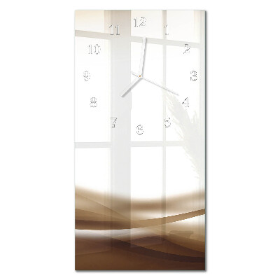 Vertical rectangular wall clock Abstract lines