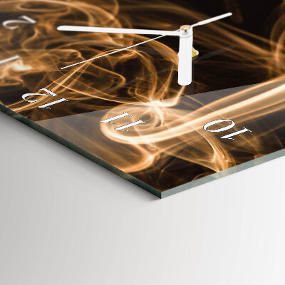Vertical rectangular wall clock A cup of coffee