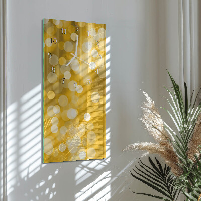 Glass wall clock vertical Districts