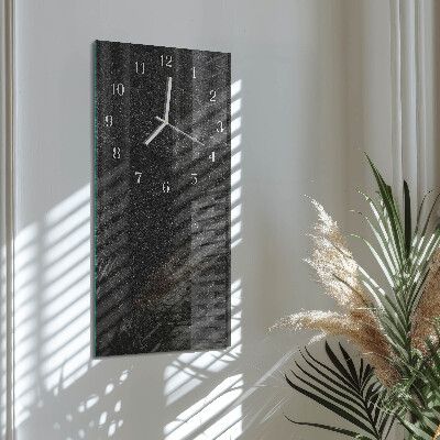 Modern vertical wall clock Marble