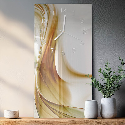 Vertical rectangular wall clock Abstraction