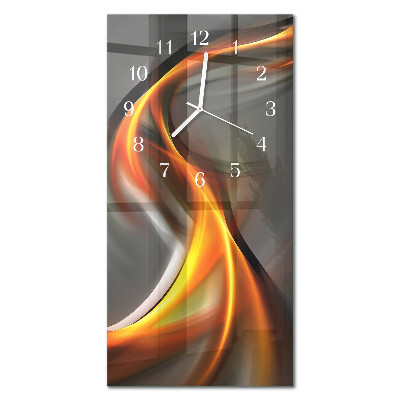 Vertical rectangular wall clock Abstraction